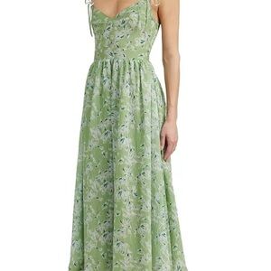 En Saison Green Floral Dress